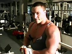 Voracious dark-haired faggot stands on his knees providing his partner with good blowjob and licks his asshole. Afterwards he screws his partner in missionary pose and cums on his tummy.