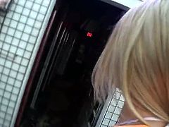 Amanda Tate is the kind of girlfriend who accepts a challenge. She goes in a public restroom together with her boyfriend and lets him slam her pussy on the toilet.