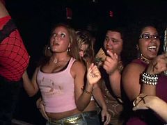You will get horny as hell watching these hot babes getting a little too wild in the club and flashing their perfect asses and boobs.
