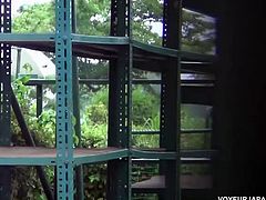 Sexy Japanese teenie with juicy round ass and big natural tits is ready for some amazing outdoor action. Watch as she gets on her knees to suck and fuck like crazy.