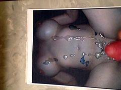 Cumming on your pics 12