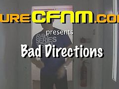 This guy was looking for the CNFM meeting, but ended up in a gym room where four hotties were exercising. They didn't want his cock at first, but one of them sucked on it.