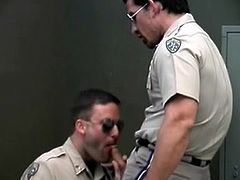 Locker Room Cops Blowjobs