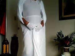 gossamer ghost in white tights