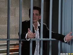 So I'm doing time when I get a visit from my ex-girlfriend. I figured she'd move on, and she did. She got married to a good guy who takes good care of her. Only thing is, he's got a small dick and I don't. She actually dragged him down to see me and made him watch while she sucks and fucks me.