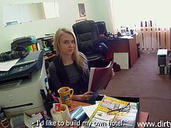 Have fun with this hardcore POV where this slutty blonde teen ends up with a mouthful of cum after being fucked silly.