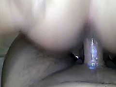 Girlfriend bouncing on my hard dick.