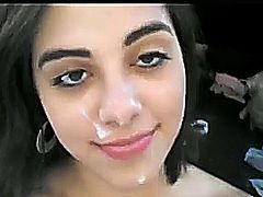Smoking hot teen has some sex fun with her boyfriend outside. She wants her boyfriend to shoot a big load in her mouth and he fulfills her wish. There's also a bit of cum on her face.