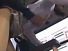 Publicsex nippon fucking hard dick while riding on the bus