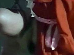 Tied and Suspended Asian teen gets spanked and whipped
