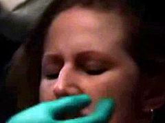 Lesbian CB gets surrounded and made to cum by nurses