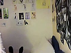 Hot amateur video of Camera caught college threesome sex