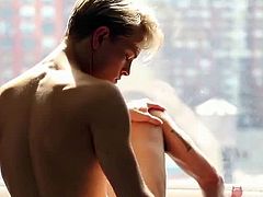 These hunks are secret lovers and nothing beats starting their Sundays renting a hotel room and having some anal sex. Watch their hard dicks throbbing in their asses under the heat of the sun.