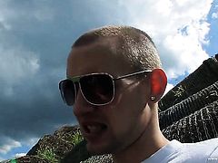 Beata takes it in her vagina after guys dick becomes stiff and hard