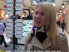 Gigantic cocks for Iry in public cafe. This blonde girl is up for the challenge as all her holes fervently wait for some pounding. It is definitely all for some cash and we know that.