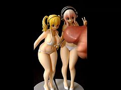 Super Sonico + Super Pochaco 2 Figures Cumshot