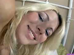 Checkout this sexy blonde teen babe Eliza in this hardcore video.See how this little slut gets her ass smacked hard before he shoves his hard cock deeply in that tight butt hole for gaping that hole roughly.
