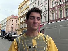 Czech Hunter brings you very intense free porn video where you can see how this Czech stud gives a great pov blowjob in the street while assuming hot positions.