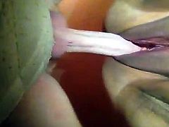 Fuckin my wifes fresh shaved pussy 001