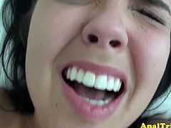 Charming brunette teen Dillion Harper is a perfect package pornstar as she got a huge tits and plump ass to be proud off and here she got what the pleasure she deserves by fucking her tight ass in POV.