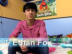 Ethan Fox is a really sweet twink from Alabama. He is only 19 and already sexually active for a long while. He beats his meat after showing his skinny body.