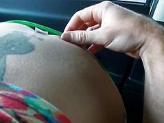 Stacie Andrews hitchhikes and screwed up in the backseat