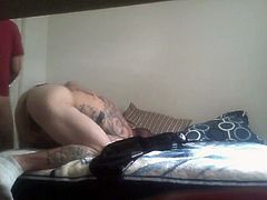 tattooed straight guy fucked by BD