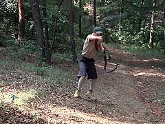 It's time for these fucking little twinks to prove their manhood, so they get an assignment from their team leader. They start their journey into the woods, encounter a snake, show that they are man enough, to deal with such danger and then take a break, to deal with a good old fashioned fuck in the woods.