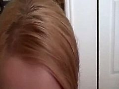 Blonde shows off her great BJ skills