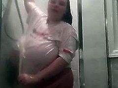 Super BBW Wet T-Shirt Shower