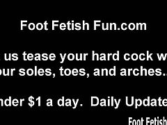 I have seen some guys with a foot fetish before, but you are an honest to God foot freak! Look at you, you are hard as a rock and I barely took off my shoes 5 seconds ago. I bet you want to play with them.