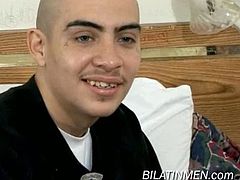 Green Eyes is your latino thug who is open about his sexuality. He loves pleasing boys as much as girls and he is doing everything when it comes to fucking in front of the camera or pleasuring himself.