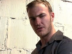Derek is bound with ropes and hanging from the ceiling. His naked body is a plaything to Christian. As Christian has an incoming phone call, Derek tries to cry for help. After finishing the conversation on the phone, Christian gets mad and starts spanking and fingering Derek's ass, while clutching his head.