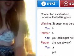 Cute British Flasher on ChatRandom