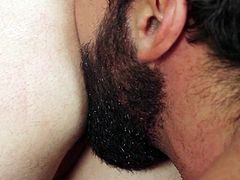 Nothing can stay on the way of these horny gay guy's passion! Watch the naked boys playing dirty. The muscled man, wearing a sexy beard, offers a hot rim job, preceded by an inciting blowjob. Click to see him stuffing his big penis in Tobias's appetizing ass hole. Enjoy and relax.