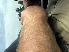 Horny morning driving to work