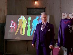 In today'c class, Macdaddy is going to teach everyone in class about what LGBTQ means. He talks about sexual orientation and gender identity and explains it all. The class will learn about sex changes and what it means to transition from FTM or MTF.