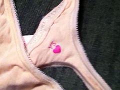 Redhead cum panties