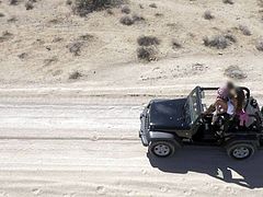 Black haired slutty babe Mercedes Carrera has sex with a lucky dude in his car in the middle of somewhere. She takes his pole in her fuck box after cock sucking. Shes so horny!