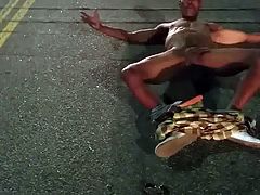 Crazy Man on Street