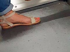 pink toes in train pt I