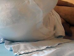 Cumshot on white blouse .