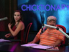 On today's episode Chuy, from Chelsea Handler's show, is a guest on the morning show and he tests the vocabulary skills of these beautiful, topless Playboy models. What a sight to see these sexy chicks completely in the nude and testing their knowledge.