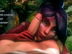 Nidalee 3D hentai game (League of Legends)