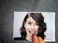 Lauren Cohan tribute (big load, slow motion, 2 angles)