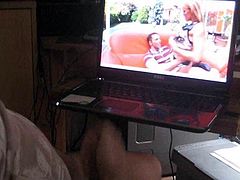 Torpedo cumshot watching porn