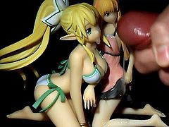 SaO : Leafa and Asuna SoF.Figures Cumshots