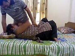 Very cute Indian wife loving sex with husband