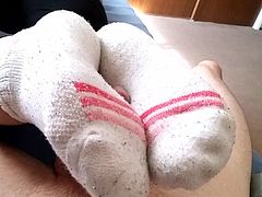 Soft soles on a hard cock