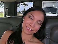 Viviana Mulino is going to suck on that big black cock of his in the car, but only after hes done with licking that awesome twat of hers. Now, this is one hell of an video, man!